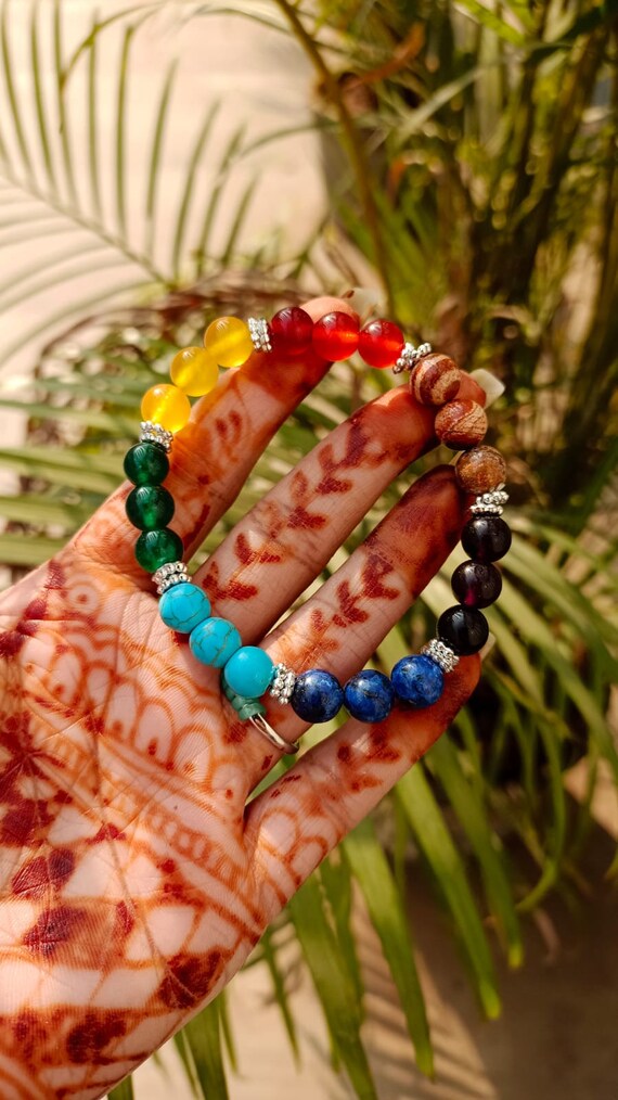 Energy & Vitality Chakra Mala Bead Bracelet