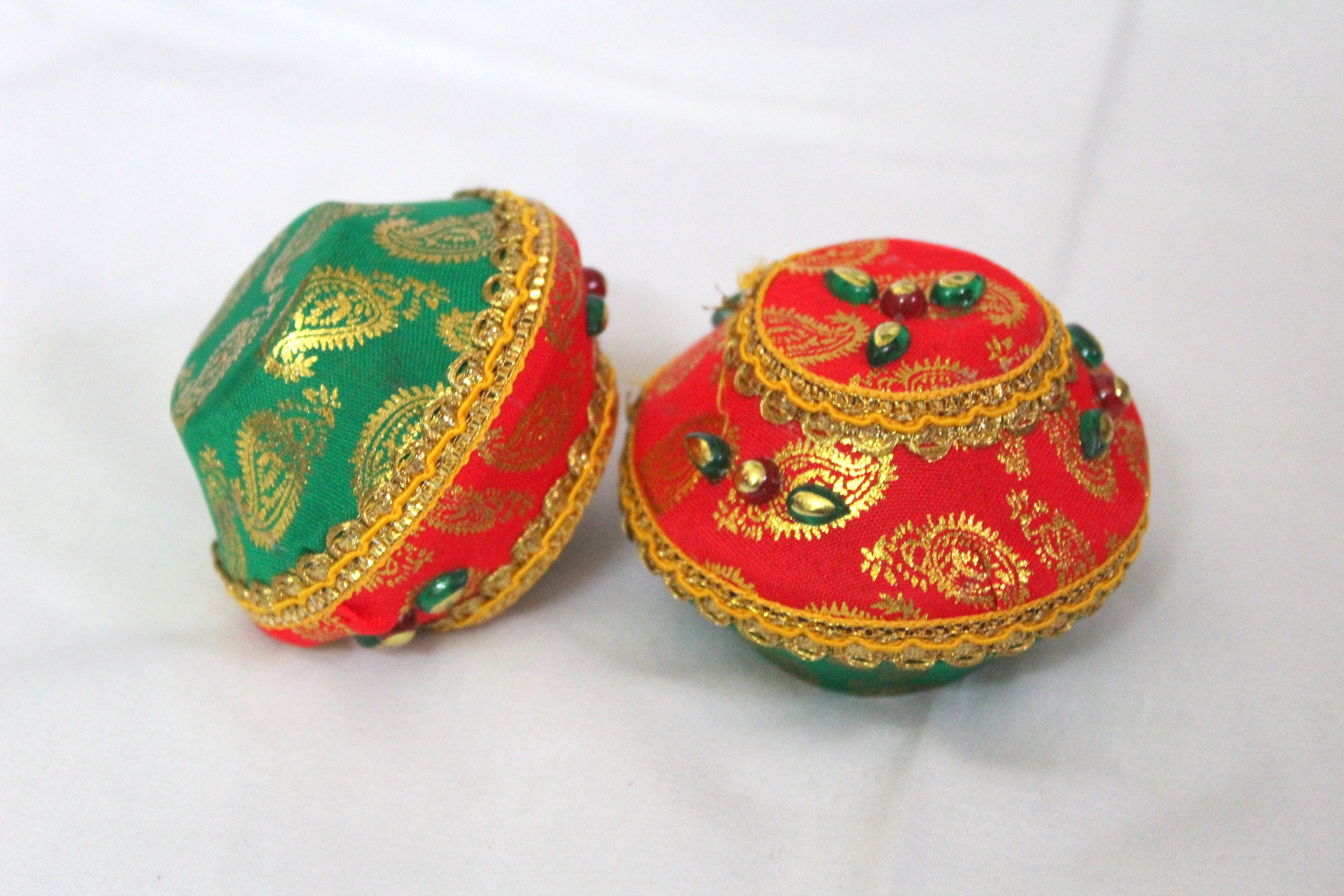 Samput - Red Clay, Hindu Wedding Ritual item (2 pieces)