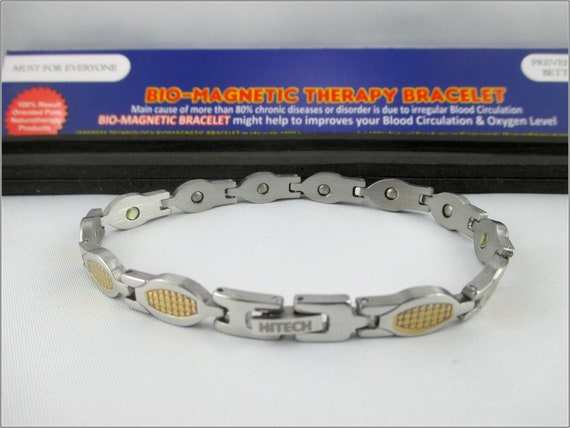 Men Women 316L Titanium Steel Therapy Energy Magnetic Bracelet Health Care  Gift at Rs 4715.00 | Charm Bracelet | ID: 2852930953648