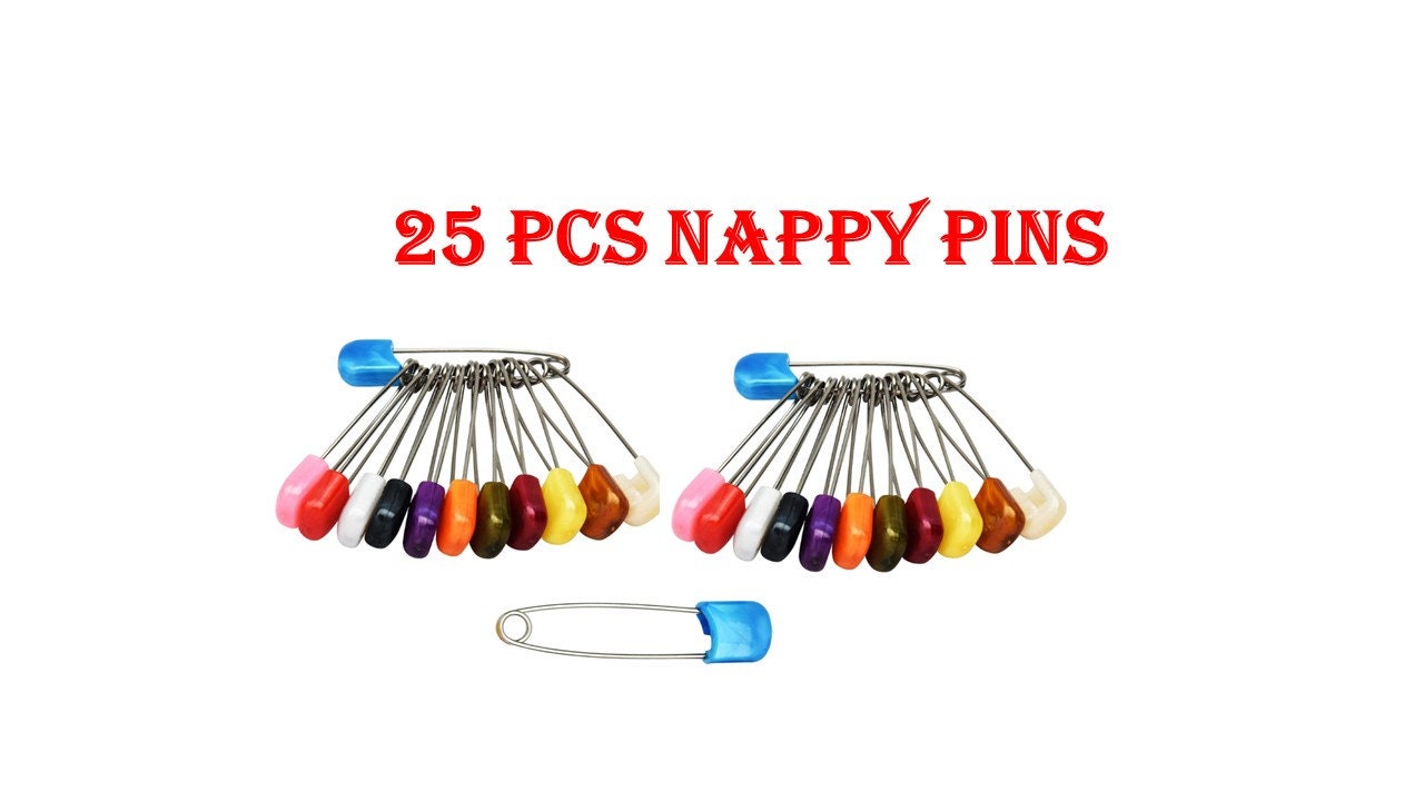 50 Pcs safety for clothes Diaper Pin Baby Safety Pin Child Safety Pins  Diapers
