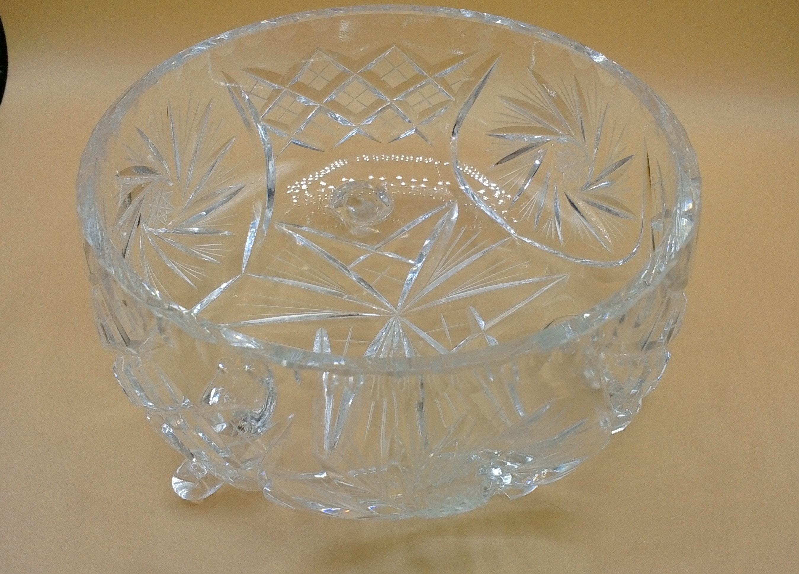 Poland Lead Crystal Bowl Irena. Etsy