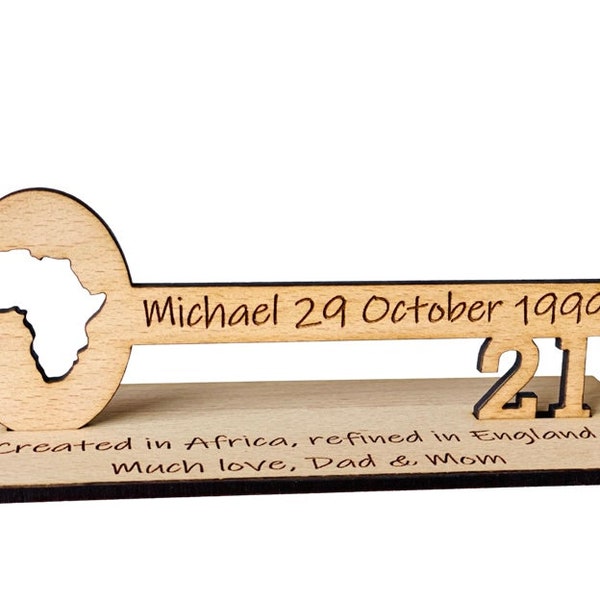 21 Key Old 21st Birthday Key - Etsy