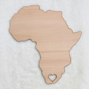 Afrika, Afrika Plakette, Südafrika, LOVE SA, Holzwandtafel
