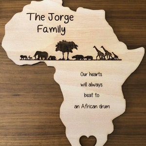 Afrika Landkarte personalisiert