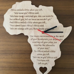 Mapa de África Reloj