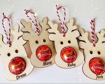 Reindeer decorations Lindt ball holders