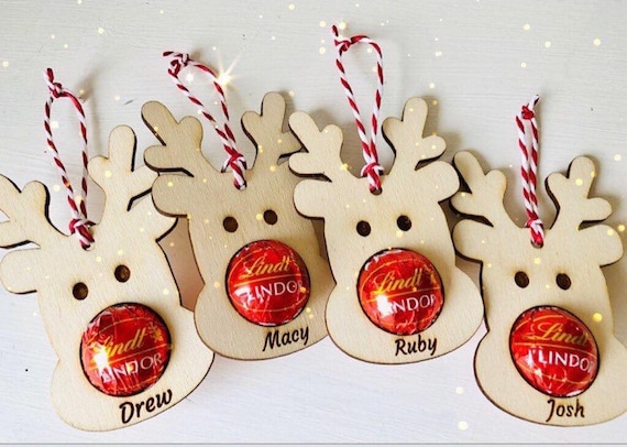 Reindeer decorations Lindt ball holders