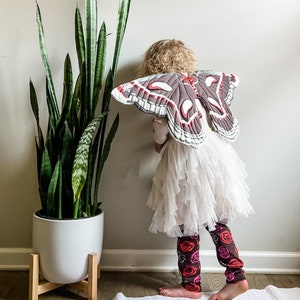 Cecropia Moth Fairy Wings, prentend play, kids fairy costume, adult fairy wings, dress up wings, kids birthday gift, unique gift