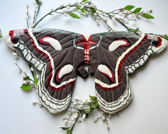 Alas de hada de polilla Cecropia para adultos, alas de hada para adultos, regalo único, cosplay de polilla