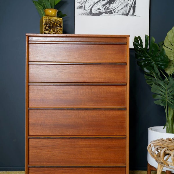 Mid Century Danish Style Minimalist Chest of Drawers by Austinsuite