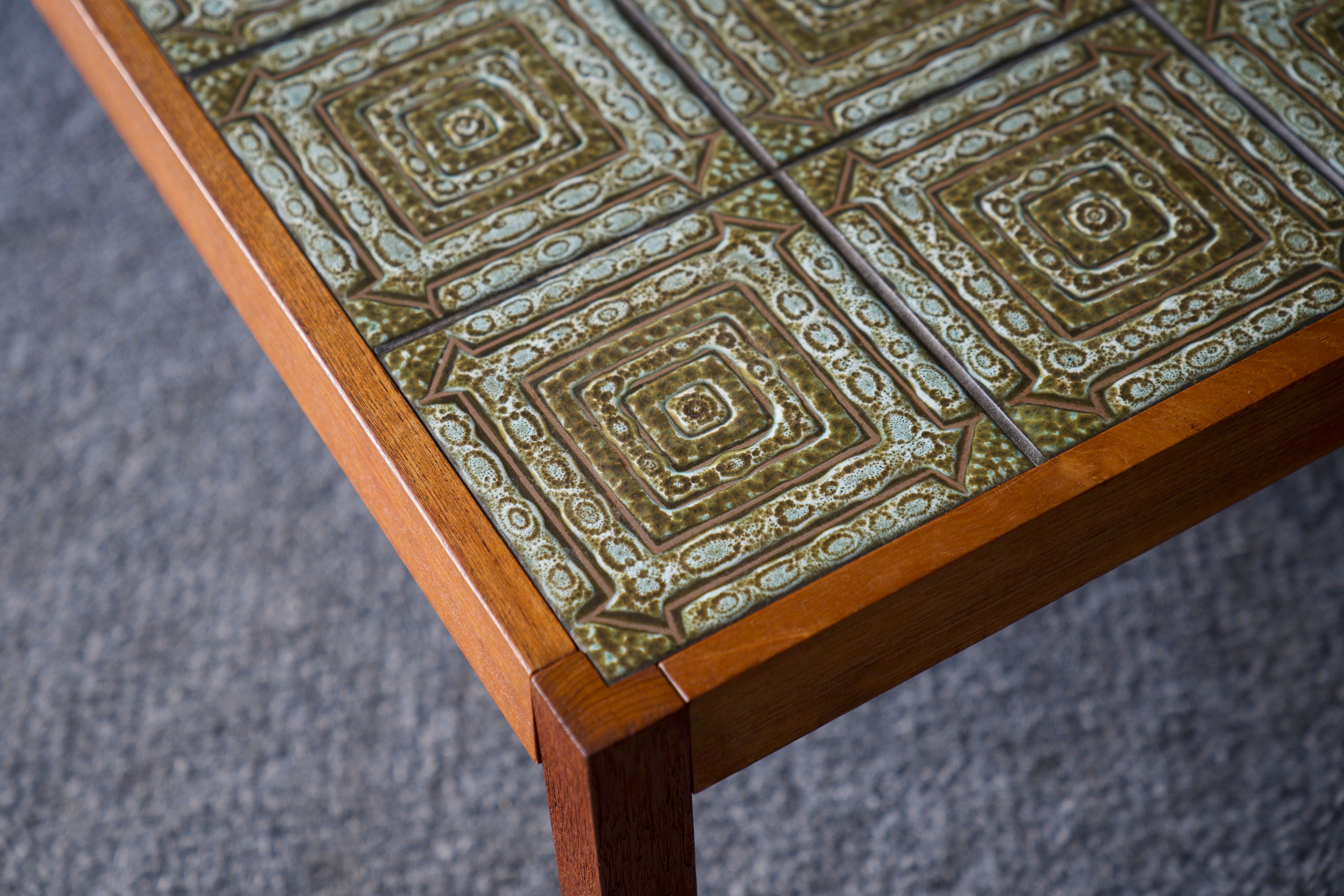 Mid Century Vintage Retro Large Ceramic Tiled Coffee Table Etsy