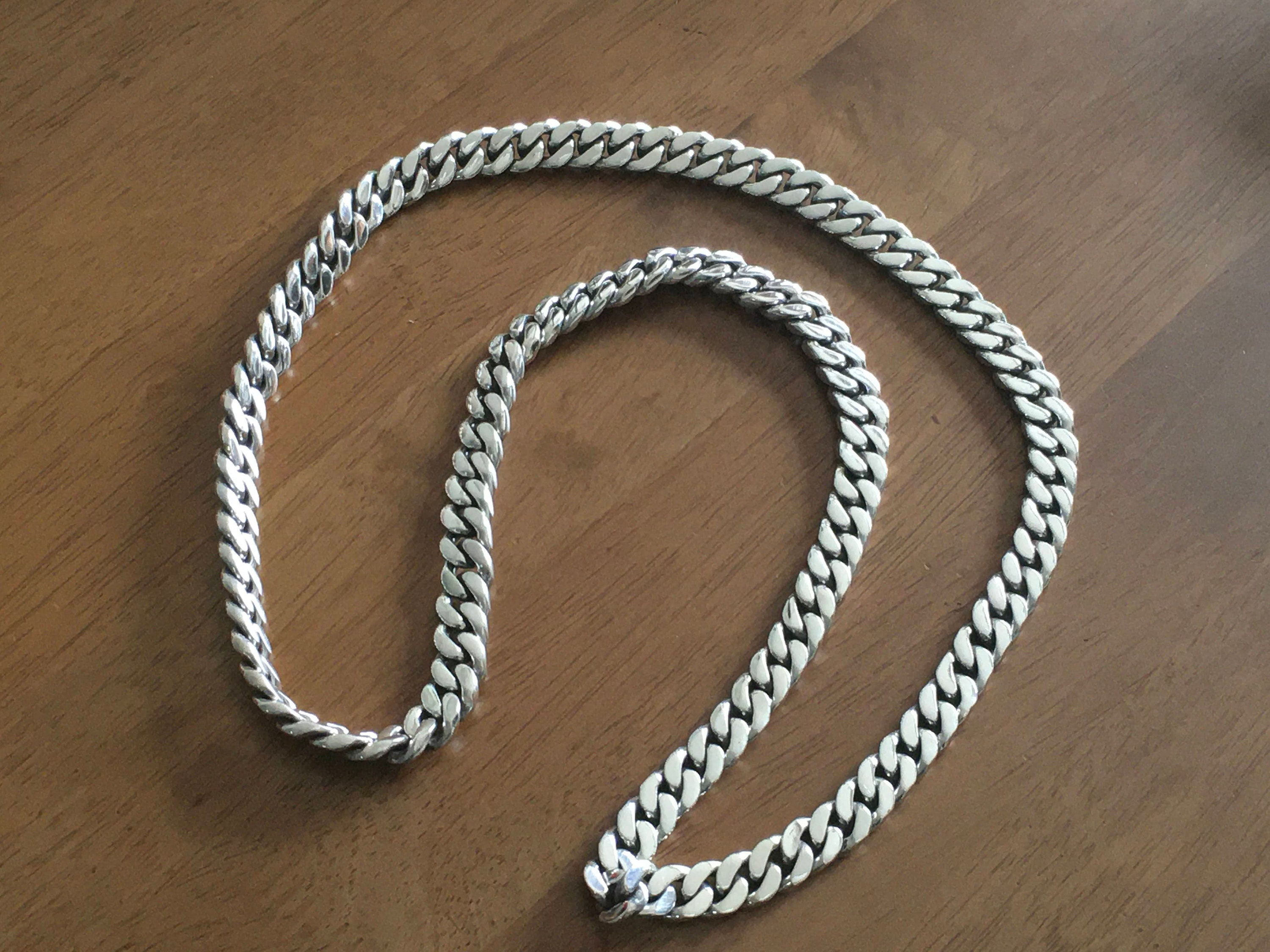 40-717 27 Stainless Steel Endless Curb Chain Necklaces, Bulk