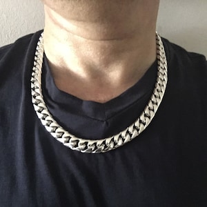 Cuban Link Necklace x 10mm Wide | 925 Solid Sterling Silver | Heavy Weight Chain