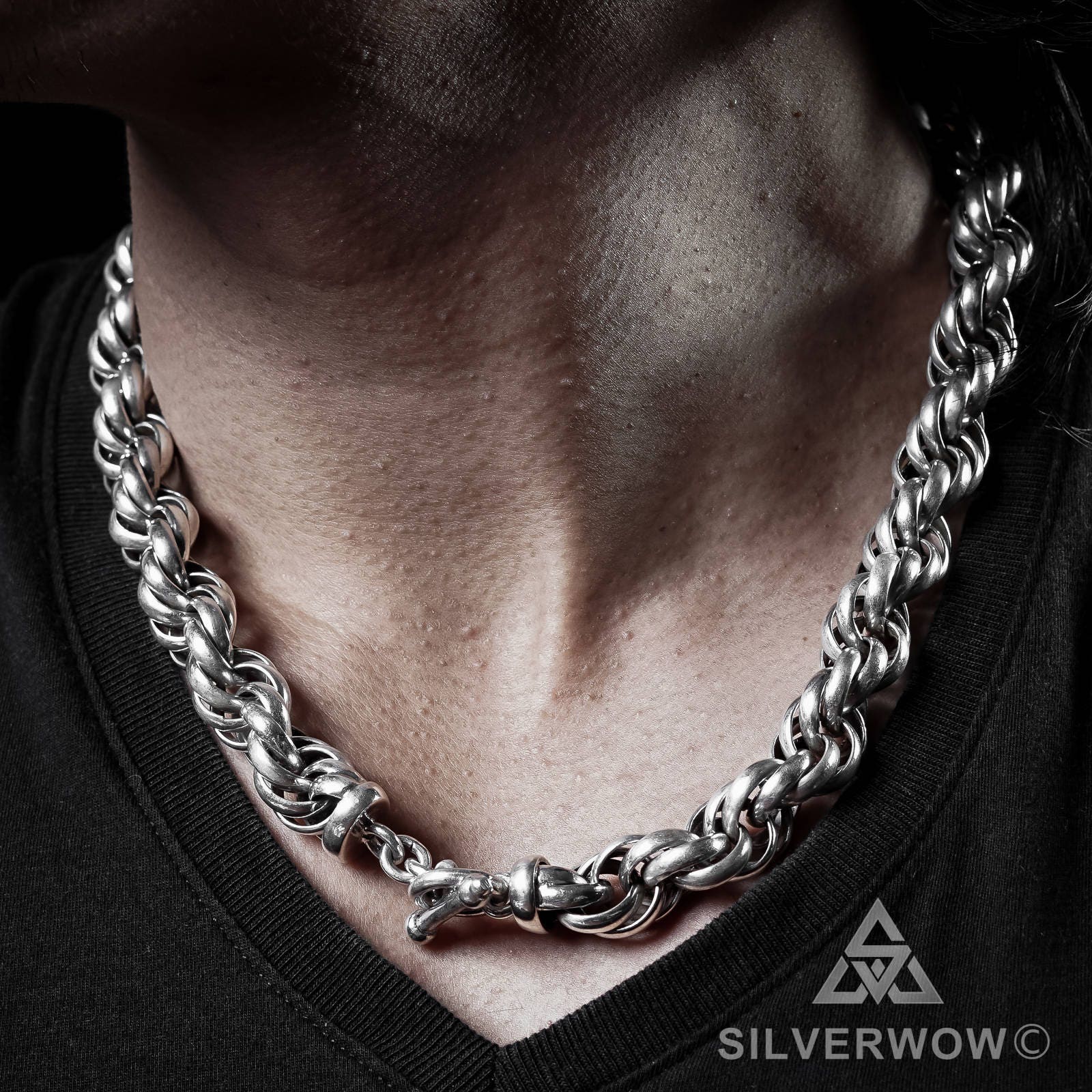 Rope Chain Dookie Necklace Heavy Chunky 
