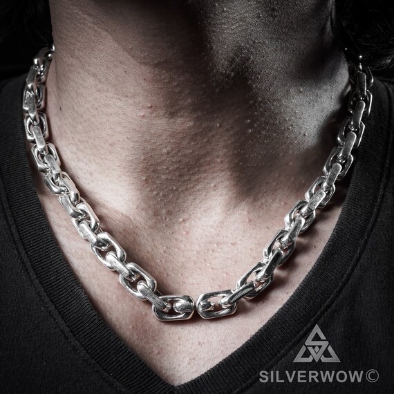 Chain Link Necklace 10mm Wide Nice 