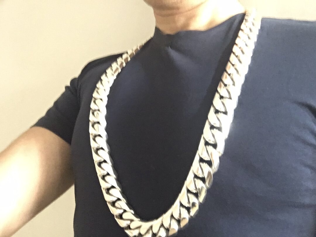 25mm Cuban Link Necklace Chain - Etsy 