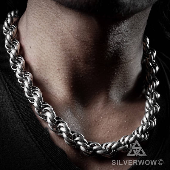 【Tuewid】Tuewid Rope Silver Chain Necklace ★ジョングク着用 Qoo10] TUEWID [BTSジョングク着用]Rope Sil