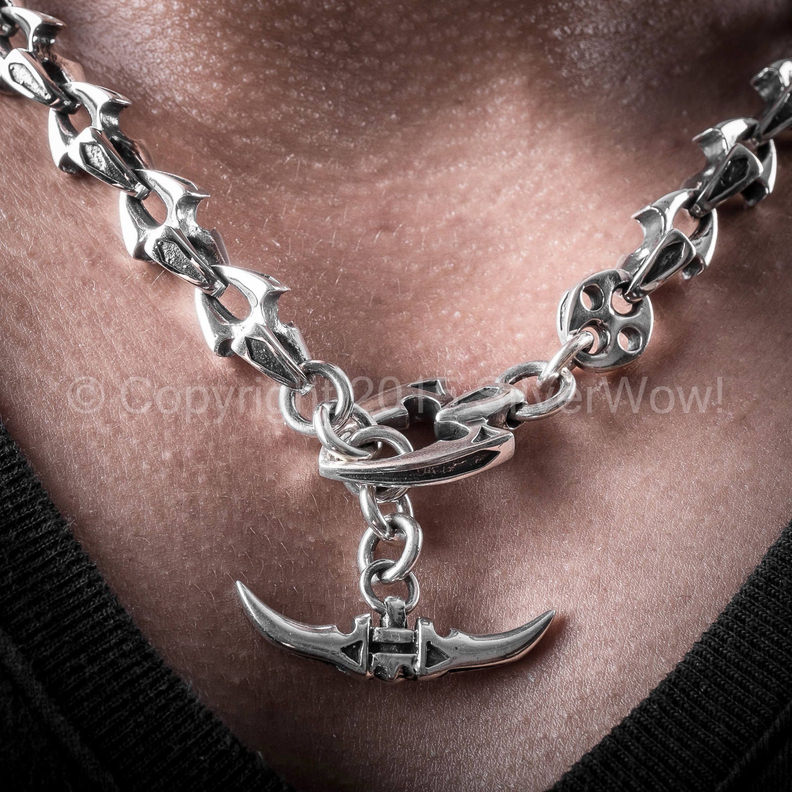 Shark Link Mens Very Unusual Necklace 