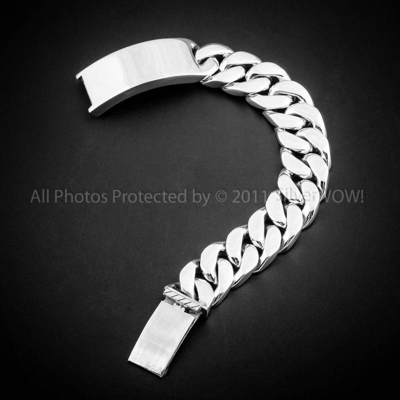 Mens ID Bracelet Heavy 20mm Version Chunky Identity Etsy UK