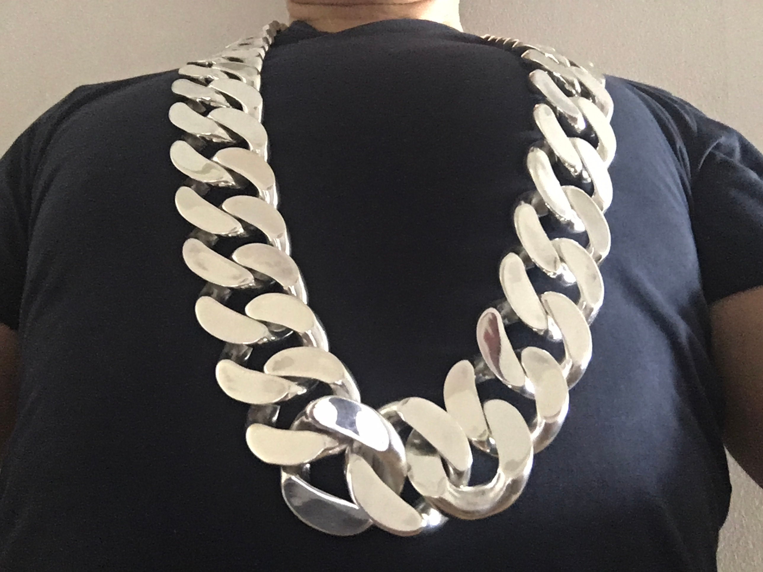 40mm Mens Curb Link Necklace - 1KG+ Super Heavy | Approx. 2KG at