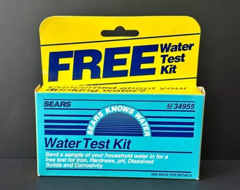 Collectible "Sears Knows Water" Water Test Kit (model 42 34955)