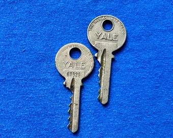 Vintage YALE Padlock Key Set - Collectible 6B321 Series