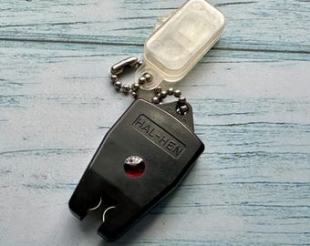 Vintage Hal-Hen Battery Tester Keychain - Swiss Made