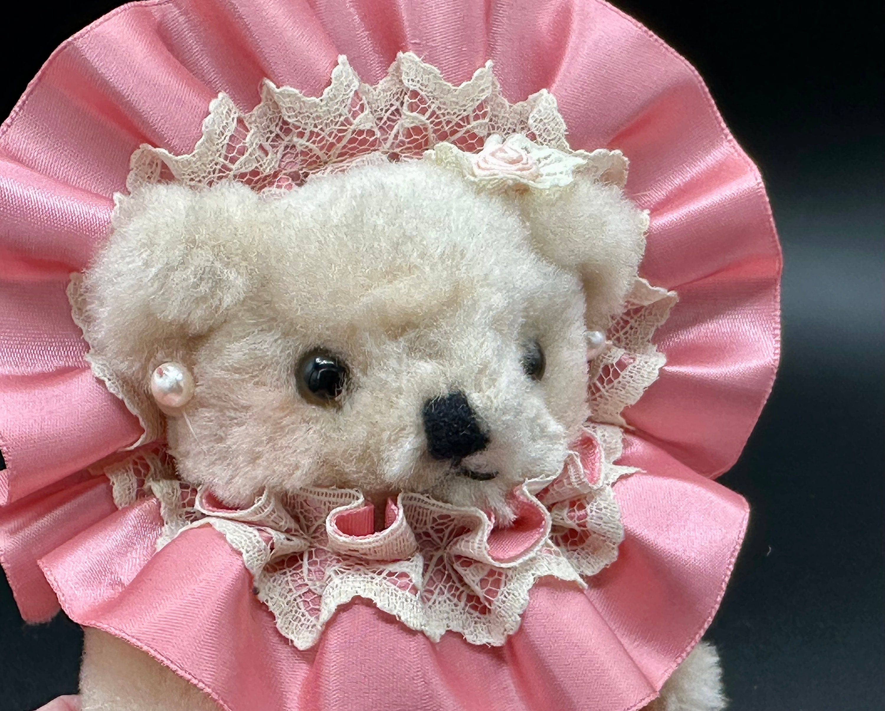 Vintage Mini Cream Teddy Bear: 6
