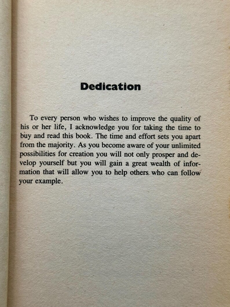 May include: A book page with the heading "Dedication" in bold black text. The text below is a message of appreciation to readers, acknowledging their effort and time in reading the book and encouraging self-improvement and helping others.