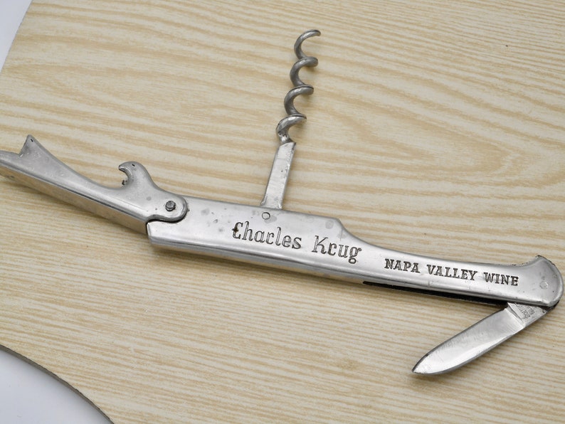 Charles Kcug NAPA VALLEY WINE Waiter's Corkscrew W. Etsy