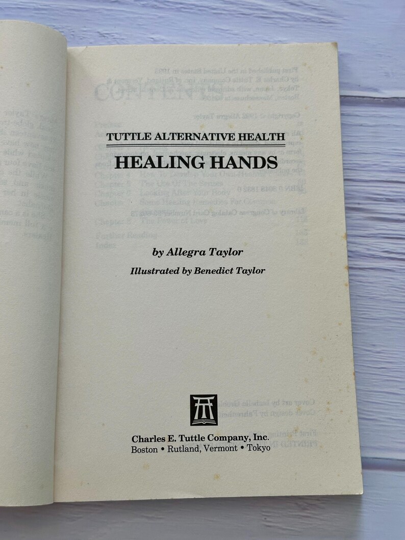 Healing Hands Allegra Taylor Paperback Book 1993 First Edition Tuttle Alternative Health image 17