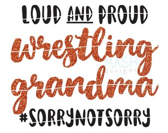 Download Wrestling Grandma Etsy