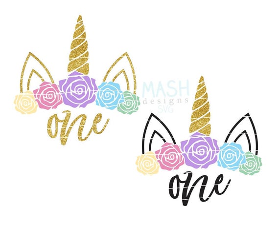 First Birthday Unicorn Svg 1st Birthday Unicorn Birthday Etsy