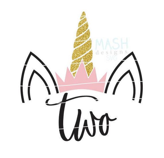 Download 2nd Birthday Unicorn with crown svg unicorn birthday svg ...