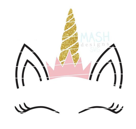 Download Unicorn With Crown Svg Princess Unicorn Svg Unicorn Birthday Etsy