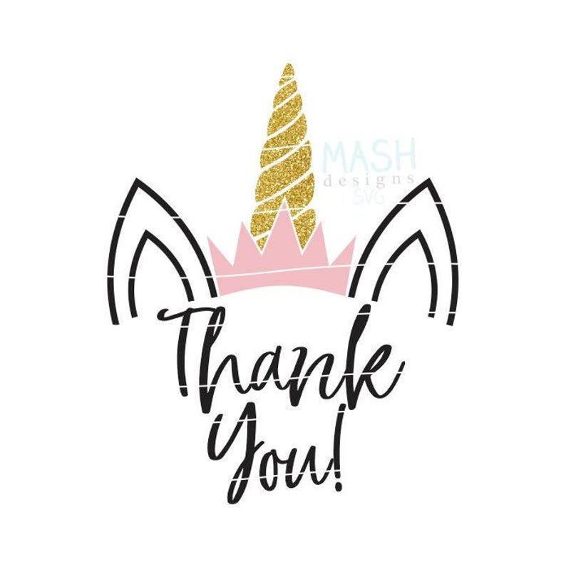 unicorn birthday thank you png unicorn baby shower thank