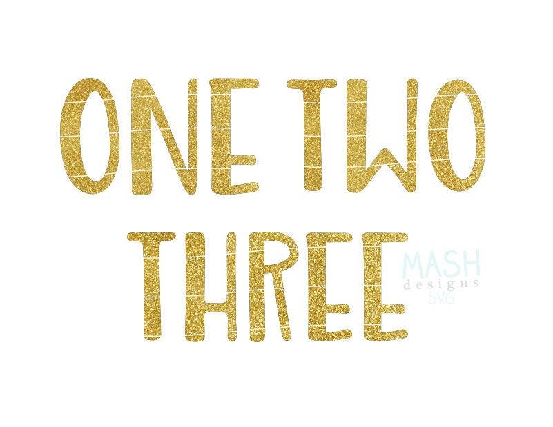 Gold Glitter Numbers Svg Gold Birthday Clipart Gold One - Etsy Ireland