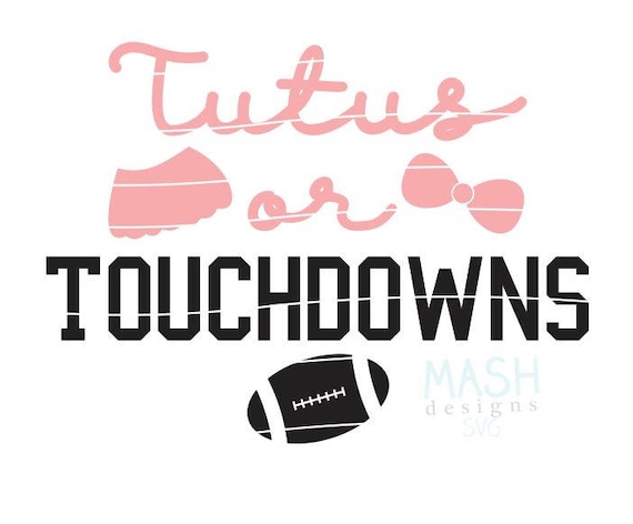 Download Tutus or Touchdowns svg gender reveal svg gender reveal | Etsy