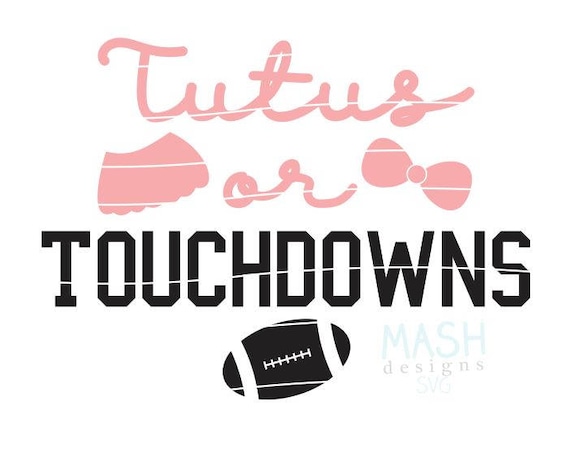 Download Tutus or Touchdowns svg gender reveal svg gender reveal | Etsy