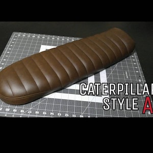 Custom Motorcycle Cafe Racer Brat Style Caterpillar Seat