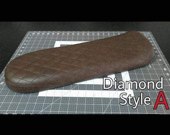 Custom Motorcycle Cafe Racer Brat Style Diamond Seat