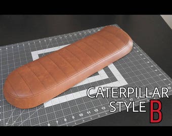 Custom Motorcycle Cafe Racer Brat Style Caterpillar Seat