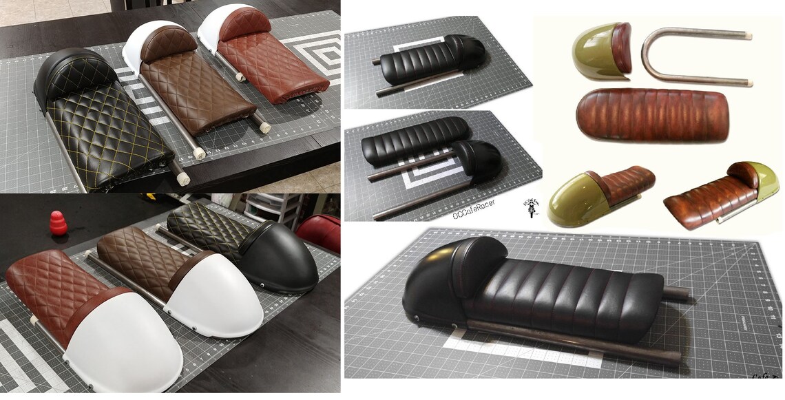 Cafe Racer Removable Seat Cowl Hump 8 KIT Etsy