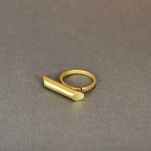 Sterling Silver Matte Ring, Stackable Ring, Minimalist Ring, Gold 24k Plated, Platinum Ring, Black Platinum Ring image 6