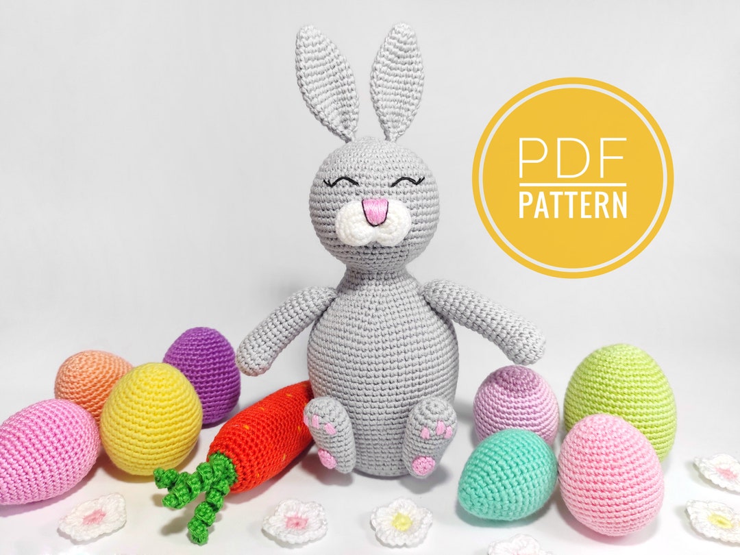 Easter Crochet Patterns Bunny Crochet Egg Pattern Easter Carrots Easter ...