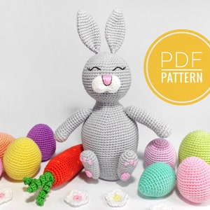 Easter crochet patterns Bunny crochet Egg pattern Easter carrots Easter bunny Easter eggs Easter decorations Crochet eggs Crochet rabbit