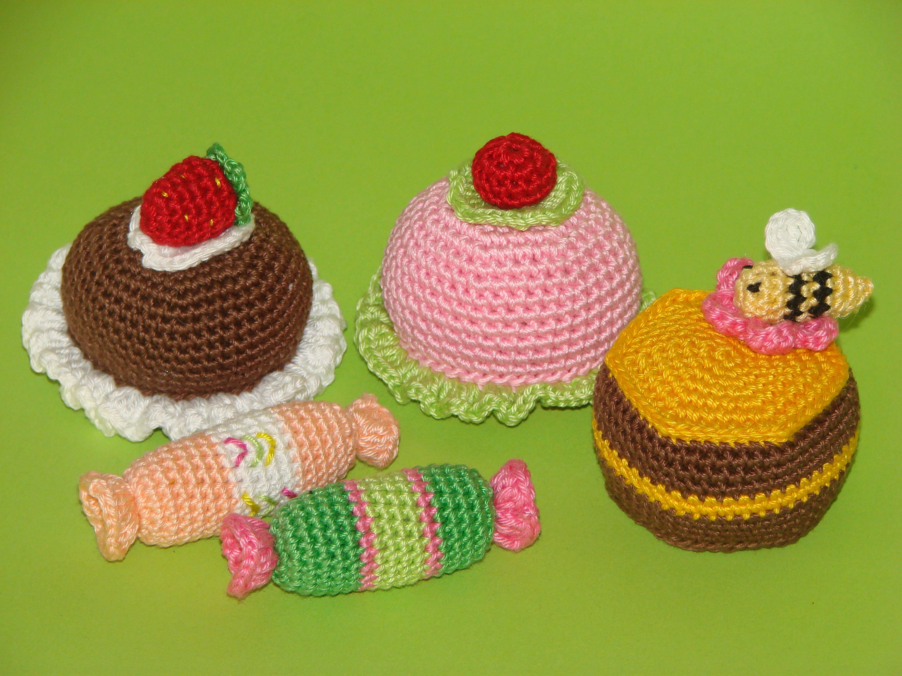 Amigurumi food Pretend play food Crochet cake Toy sweet Etsy
