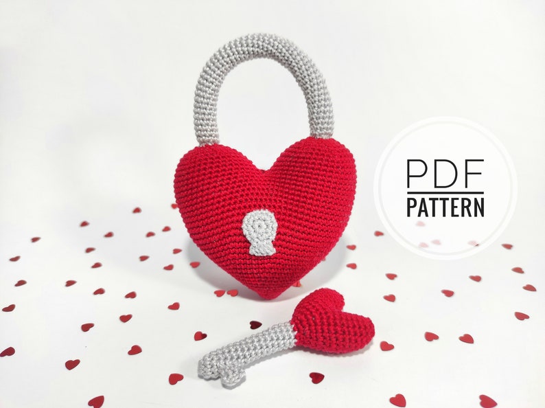 Crochet heart Valentines day decor Crochet patterns Valentine ornament Easy crochet pattern Valentines day gift Couples gift I love you image 3
