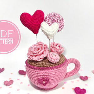 Crochet patterns Valentines day decor Crochet heart Valentines day gift Couples gift Easy crochet pattern Diy Valentines Amigurumi pattern