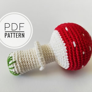 Crochet mushroom PDF  Mushroom plush Easy crochet patterns Mushroom decor Mushroom crochet Mushroom ornament Amigurumi mushroom Fake food